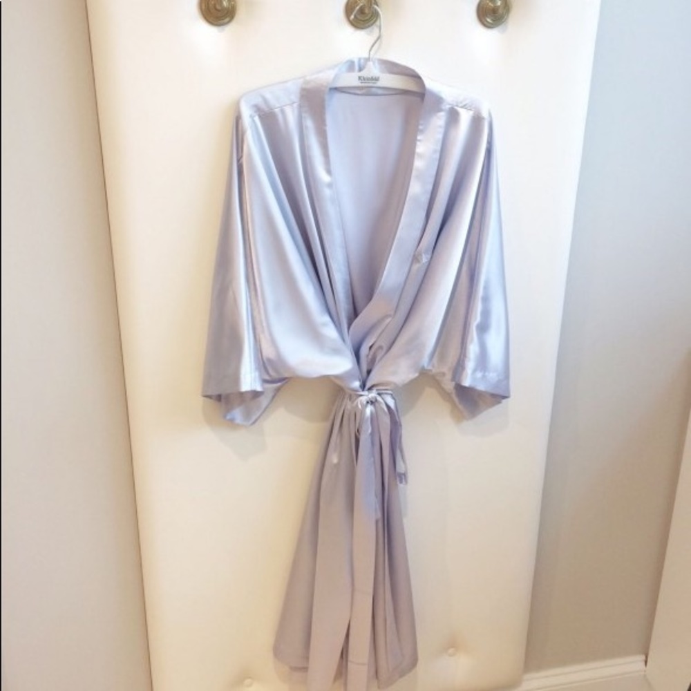 Kleinfeld Bridal Robe silk like material